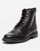 Clarks Кожени боти Newford Brogue Черен
