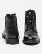 Clarks Кожени боти Newford Brogue Черен