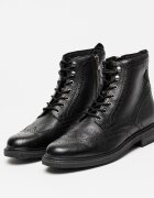 Clarks Кожени боти Newford Brogue Черен