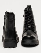 Clarks Кожени боти Orinoco с цип Черен
