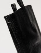Clarks Кожени ботуши Previa-High с цип отзад Черен