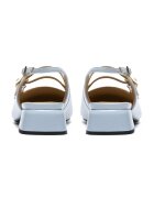 Clarks Кожени лачени пантофки Daiss тип Mary Janes с отворена пета Небесносин