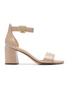 Clarks Кожени лачени сандали Ezoria Mae