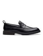 Clarks Кожени мокасини Aldwin Step Черен