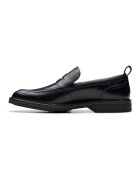 Clarks Кожени мокасини Aldwin Step Черен