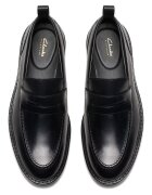 Clarks Кожени мокасини Aldwin Step Черен