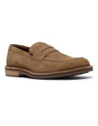 Clarks Кожени мокасини Aldwin Step Карамел