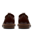 Clarks Кожени мокасини Aldwin Step Коняк кафяв