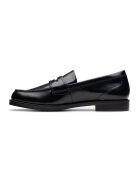 Clarks Кожени мокасини Черен