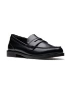 Clarks Кожени мокасини Черен