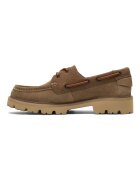 Clarks Кожени мокасини Cleyhill Карамел
