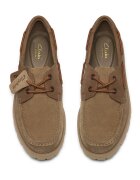 Clarks Кожени мокасини Cleyhill Карамел