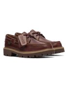 Clarks Кожени мокасини Cleyhill Коняк кафяв