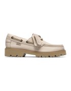 Clarks Кожени мокасини Cleyhill - Мръснобял
