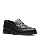 Clarks Кожени мокасини Craft James Черен