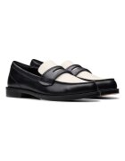Clarks Кожени мокасини Избеляло черно