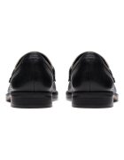 Clarks Кожени мокасини Избеляло черно