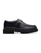 Clarks Кожени мокасини с каишка с тока