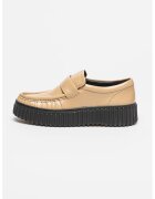 Clarks Кожени мокасини с набирания