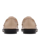 Clarks Кожени мокасини Светло бежово