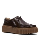 Clarks Кожени мокасини Torhill Тъмнокафяв/Сиво-кафяв/Избеляло черно