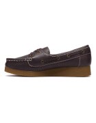 Clarks Кожени мокасини Wallabees Коняк кафяв