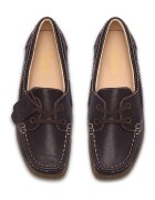 Clarks Кожени мокасини Wallabees Коняк кафяв