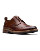 Clarks Кожени обувки Aldwin Limit тип Brogue Коняк кафяв