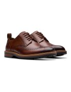 Clarks Кожени обувки Aldwin Limit тип Brogue Коняк кафяв