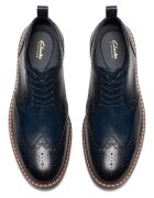 Clarks Кожени обувки Aldwin Limit тип Brogue Тъмносин