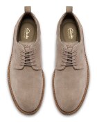 Clarks Кожени обувки Aldwin тип Derby Бежов