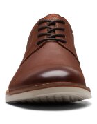 Clarks Кожени обувки Atticus тип Derby с овален връх Кафяв