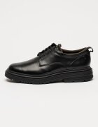 Clarks Кожени обувки Badbury с връзки Черен