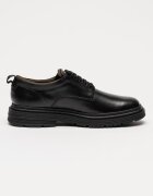 Clarks Кожени обувки Badbury с връзки Черен