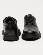 Clarks Кожени обувки Badbury с връзки Черен
