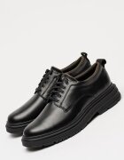 Clarks Кожени обувки Badbury с връзки Черен