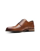 Clarks Кожени обувки Craftarlolimit тип Brogue Канелено кафяво