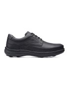 Clarks Кожени обувки Nature тип Derby с лого - Черен