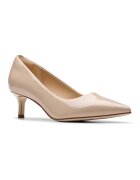 Clarks Кожени обувки с остър връх Бежов