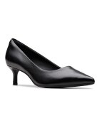 Clarks Кожени обувки с остър връх Черен