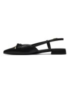Clarks Кожени обувки Sansa с каишка на петата Черен