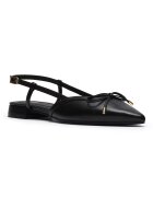 Clarks Кожени обувки Sansa с каишка на петата Черен