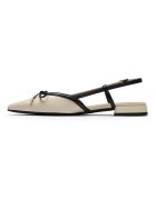 Clarks Кожени обувки Sansa с каишка на петата Черен/Мръснобял