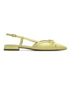Clarks Кожени обувки Sansa с каишка на петата Шам фъстък зелено