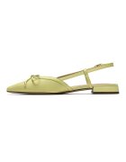 Clarks Кожени обувки Sansa с каишка на петата Шам фъстък зелено