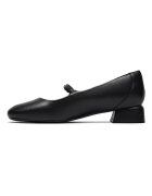 Clarks Кожени пантофки Daiss тип Mary Janes с малък ток Черен