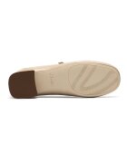 Clarks Кожени пантофки Daiss тип Mary Janes с малък ток Светло бежово