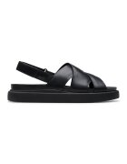 Clarks Кожени сандали Aristella с кръстосани каишки