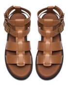 Clarks Кожени сандали Orinoco Cove с каишки с тока Канелено кафяво