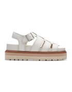 Clarks Кожени сандали с равна платформа